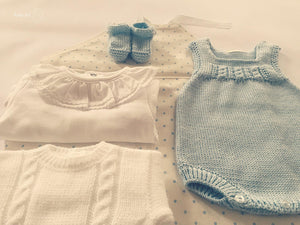 Spring/summer sleeveless knitted romper - made by order