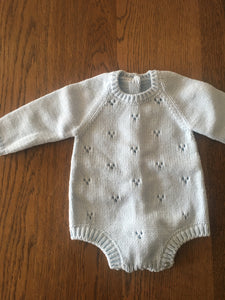 Spring/summer baby pierced romper - made by order