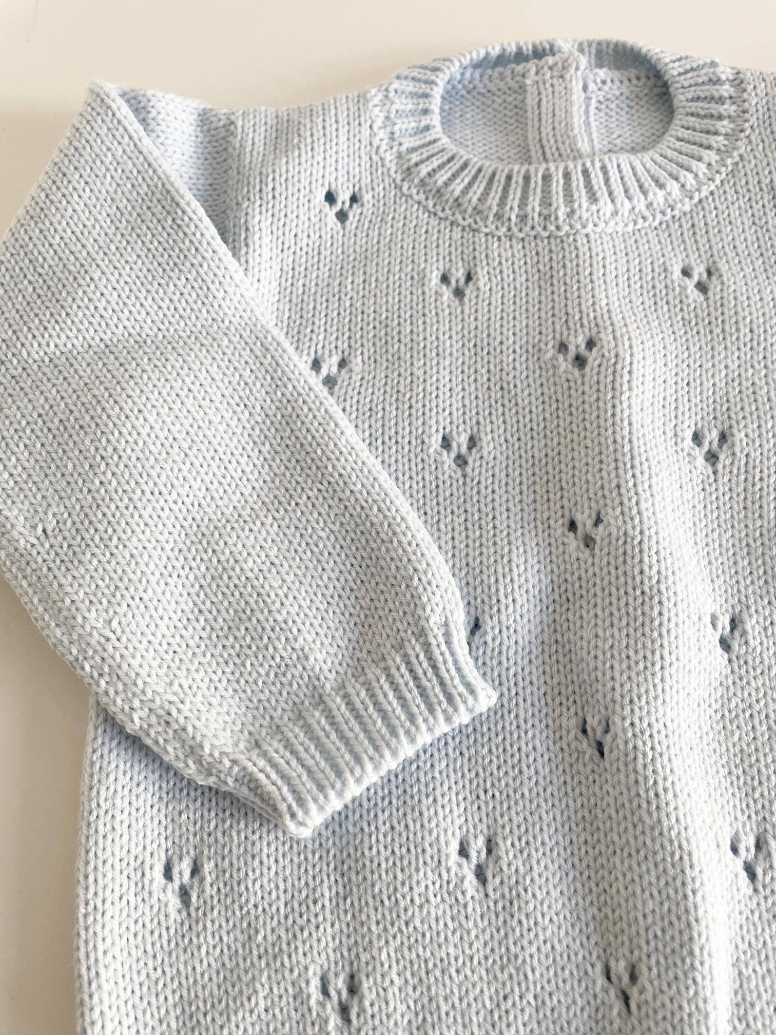 Baby pierced sweater (pre-order)