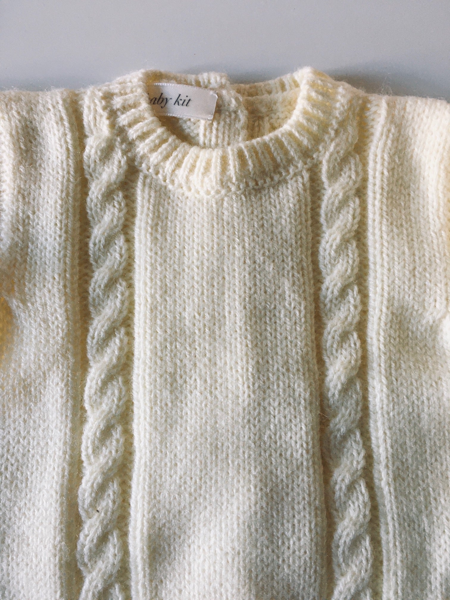Isabel braid baby sweater (pre-order)