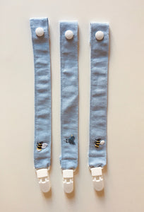 Pacifier clip with embroidery animal