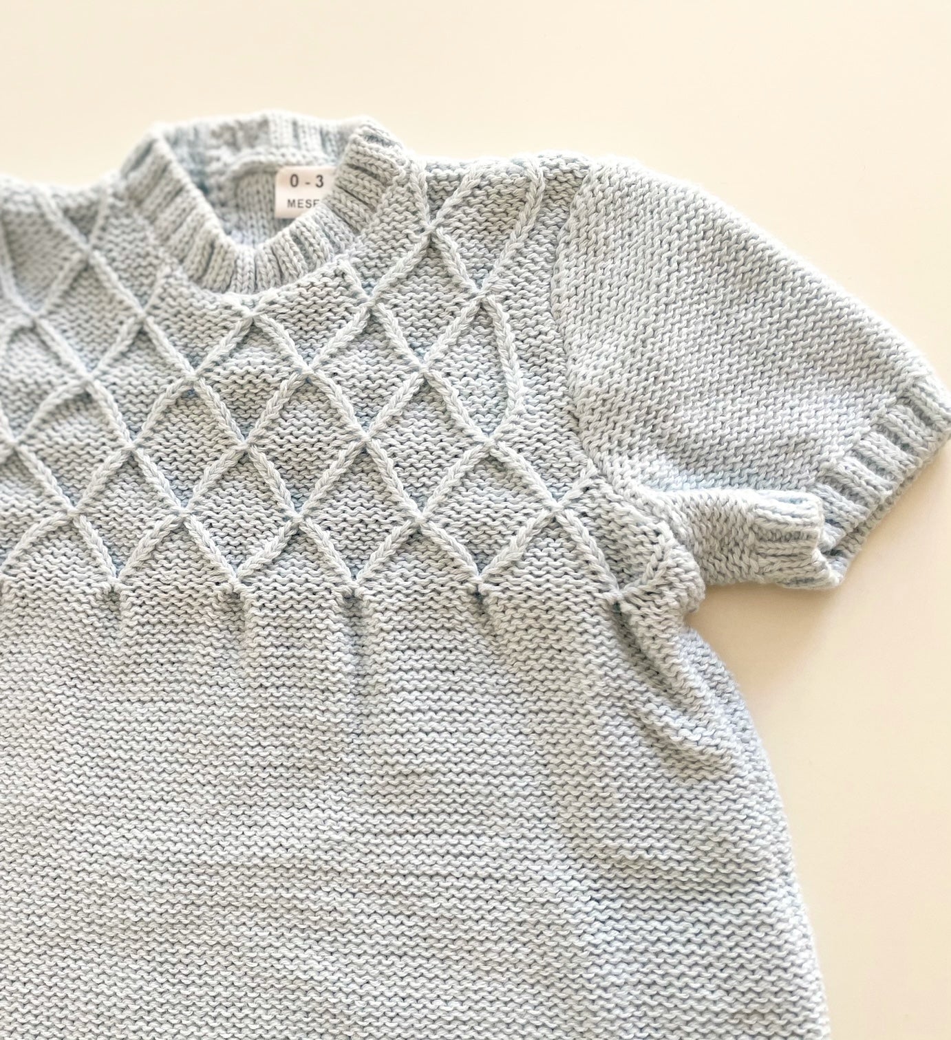 Newborn knitted romper